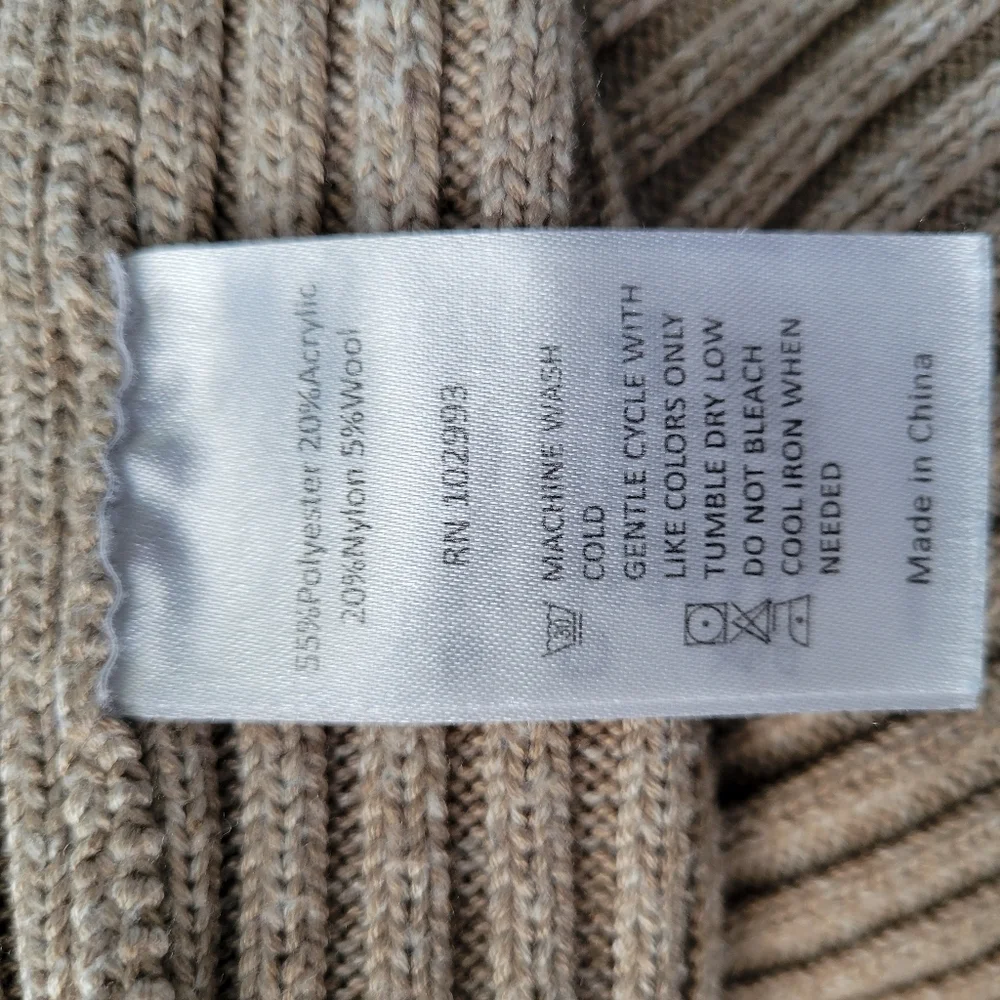 Thakoon Collective Cross Front Ribbed‎ Turtleneck Sweater M